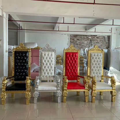 Poltrona Do Papai Noel Trono Grande Duplo Cadeira Natal Cor Vermelho