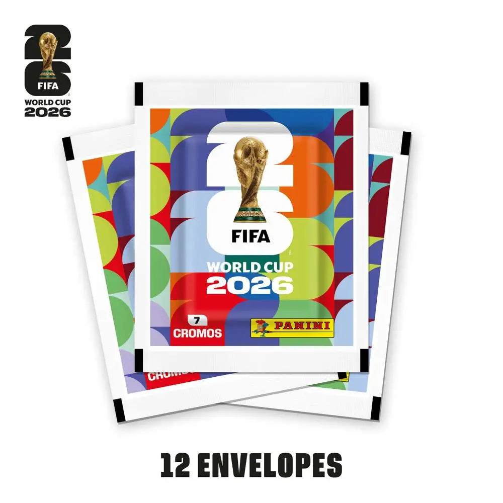 Kit Com Figurinhas com 12 Envelopes Copa Do Mundo 2026 Panini Oficial