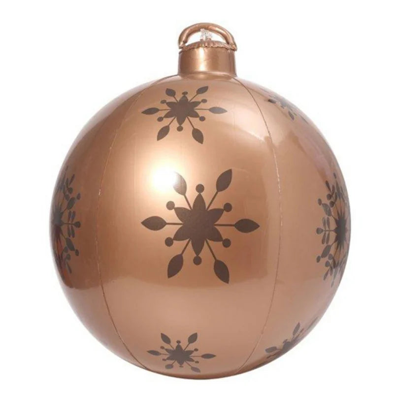 Enfeites de bola inflável de Natal de 60 cm, enfeites de bola infláveis de Natal