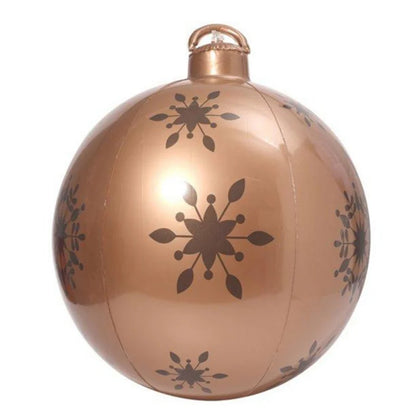 Enfeites de bola inflável de Natal de 60 cm, enfeites de bola infláveis de Natal