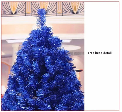 Árvore de Natal, árvore de Natal artificial azul real sem iluminação de 5 pés, árvore cor azul