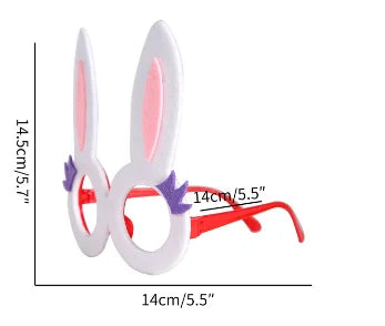 Óculos de orelha de coelho óculos engraçados para festa de Páscoa óculos fofos