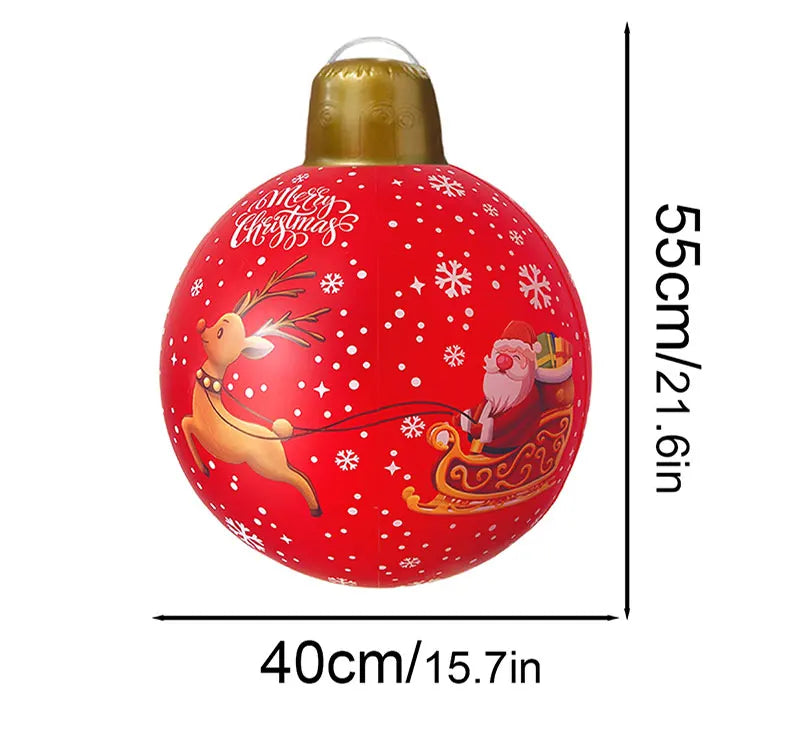 Bola de Natal Inflável, Inflável para Exterior, Bolas Infláveis Decoradas, Decoração e Infláveis