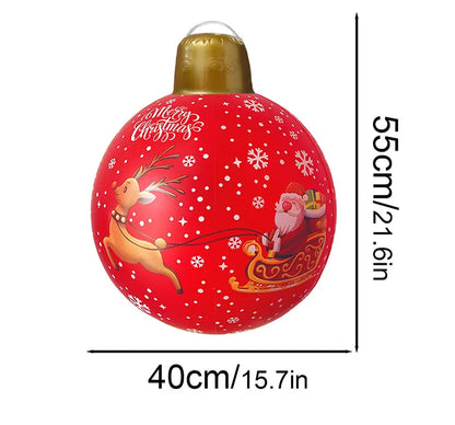 Bola de Natal Inflável, Inflável para Exterior, Bolas Infláveis Decoradas, Decoração e Infláveis