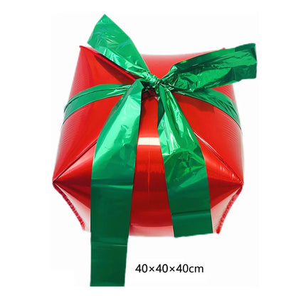 Kit de Balões de Natal, Decoração de Natal com Papai Noel e Boneco de Neve e Presente