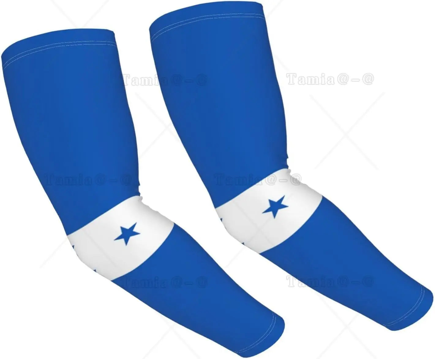 Mangas refrescantes com a bandeira da Brasil, proteção solar, homens e mulheres, ideais