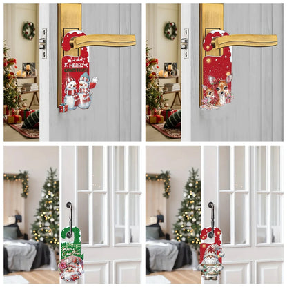 Placa decorativa acrílico presente Natal 1 peça/conjunto suporte para pingente com pedra