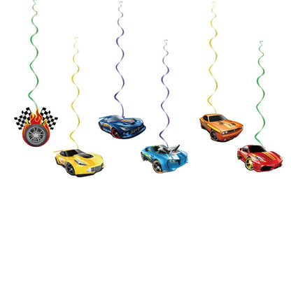 Kit Festa Hot Wheels com Balões e Decorações de Aniversário (23 peças)