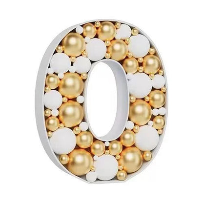 Letras Gigante Moldura para balões, moldura de mosaico de 73 cm, balões reutilizáveis