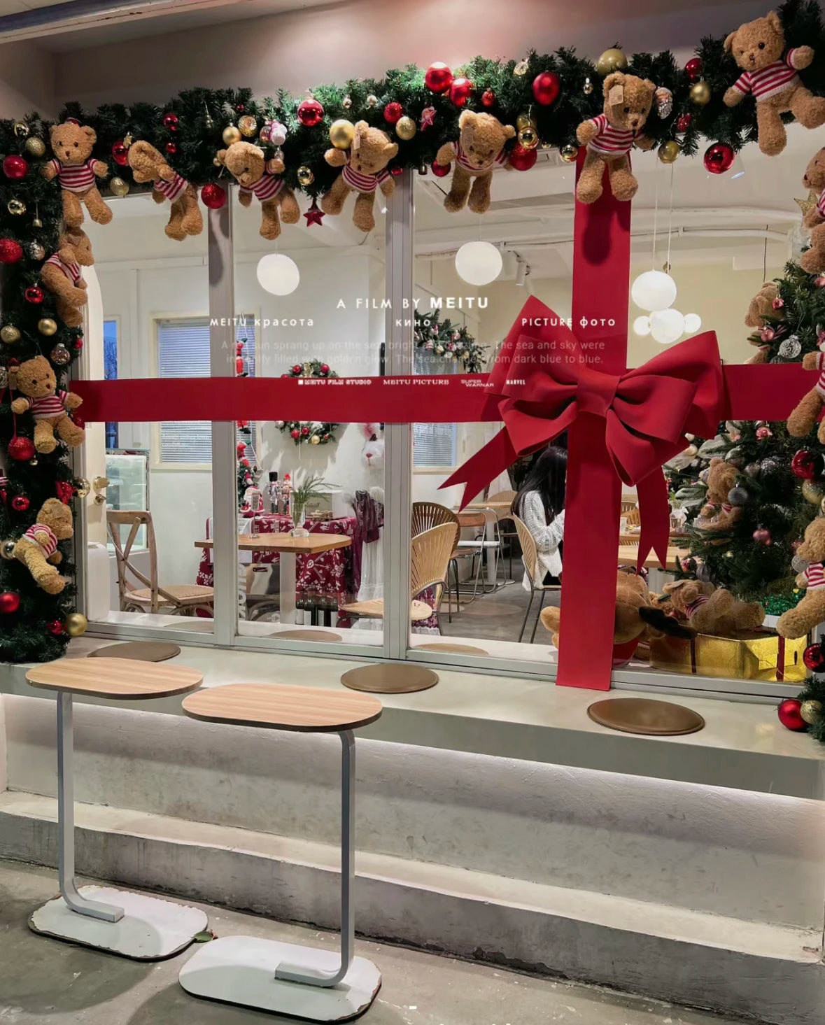 Laço gigante para inauguração