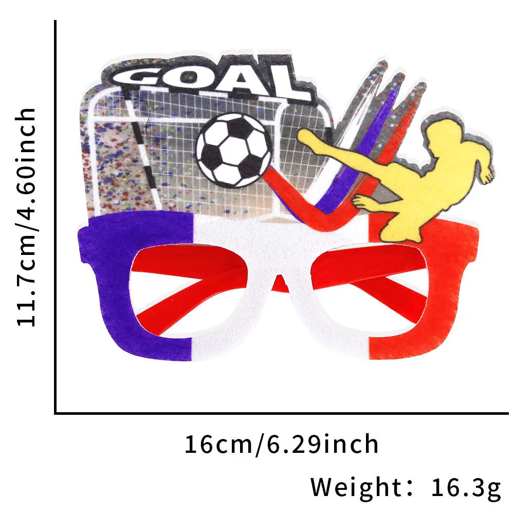 Óculos Copa do Mundo 1 peça óculos lembrancinhas de festa de futebol decorações óculos