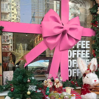 Laço gigante grande de fita de cetim, 30cm x 100cm, grande laço gigante rosa decoração