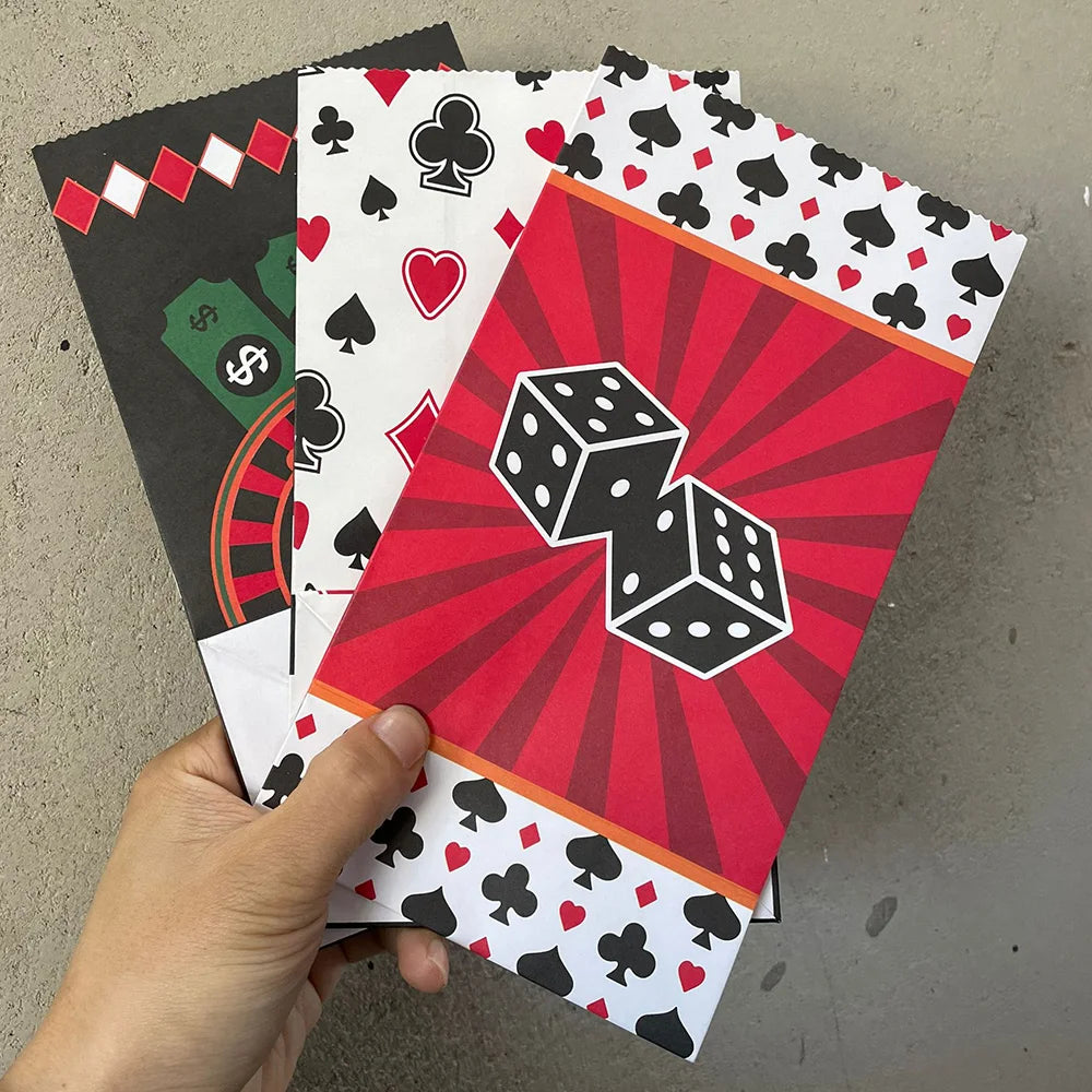 Sacolas Cassino Las Vegas lembrancinhas de cassino com alça festa aniversário cassino