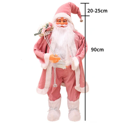 Papai Noel Grande Estatueta de Papai Noel Boneco de Papai Noel Estátua Ornamento Figura