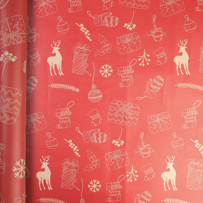 Papel Kraft de Elementos de Natal/de Embrulho de Caixa de Presente Suprimentos Festas