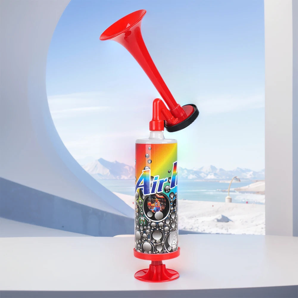 Buzina de ar de futebol - Buzina de estádio de ruído alto portátil com bomba de ar e voz alta