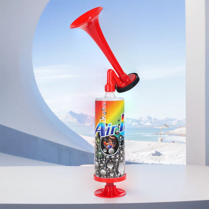 Buzina de ar de futebol - Buzina de estádio de ruído alto portátil com bomba de ar e voz alta