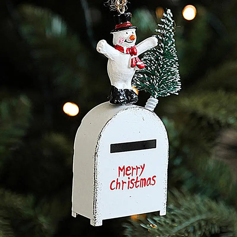 Caixas de cartão de Papai Noel | Caixas de envelope rústicas Porta-cartões de metal