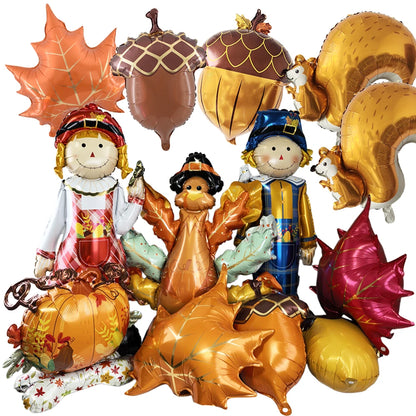 Kit 1 Balões Metalizados Espantalho 120cm Festa Junina Decoração