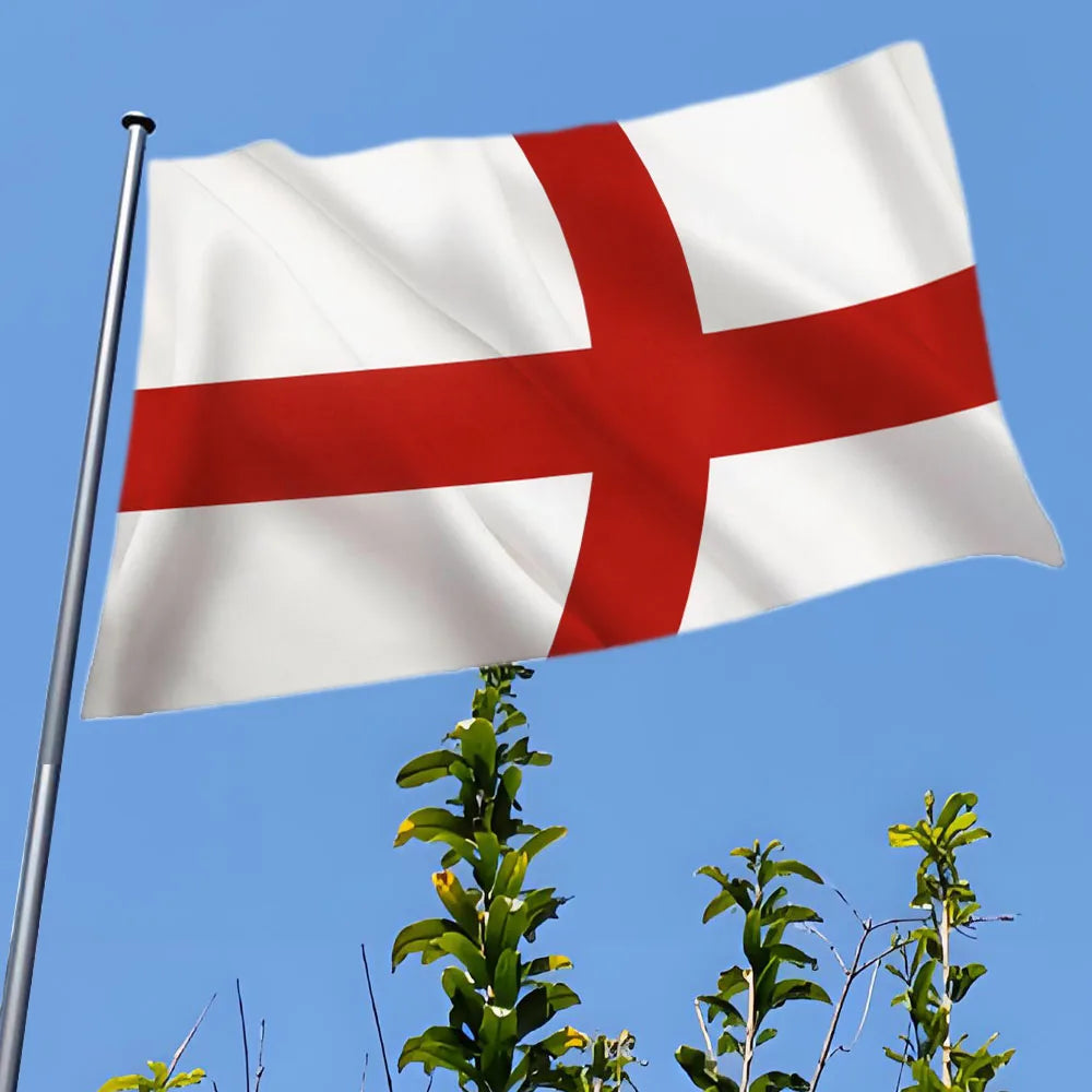 Bandeira da Inglaterra 3x5-bandeira inglesa cruz de São Jorge poliéster exterior interior tela