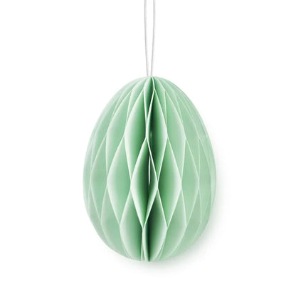 Ovo de Páscoa Decorativo 3D em Formato de Favo de Mel para Pendurar na Parede - Verde