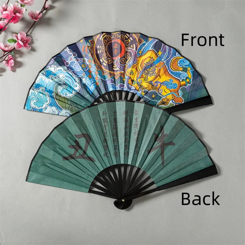 Leque de mão chinês leque dobrável chinês decoração da cultura chinesa decoração retrô