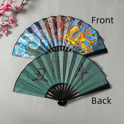 Leque de mão chinês leque dobrável chinês decoração da cultura chinesa decoração retrô