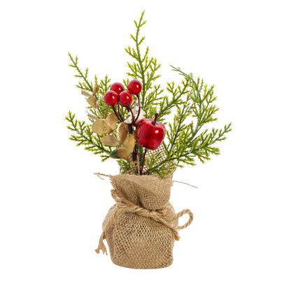 Vasos Árvores de Natal 1/3 Peças 23cm de Altura Pequenos Vasos de Árvores de Natal