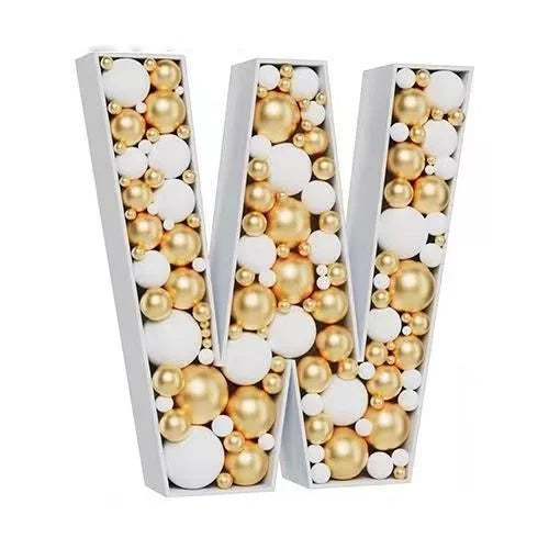 Letras Gigante Moldura para balões, moldura de mosaico de 73 cm, balões reutilizáveis