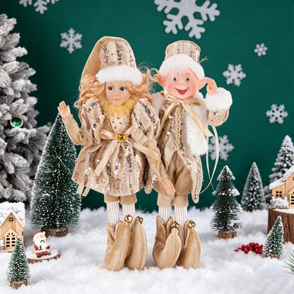Bonecos de Elfo de Natal, 45cm Macios e Adoráveis enfeites Árvore de Natal Elfos Árvore Natal