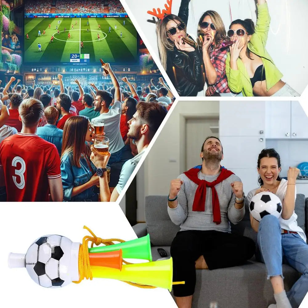 Vuvuzela Copa do Mundo Buzina de futebol Vuvuzela, conjunto de 3 buzinas ar comprimido