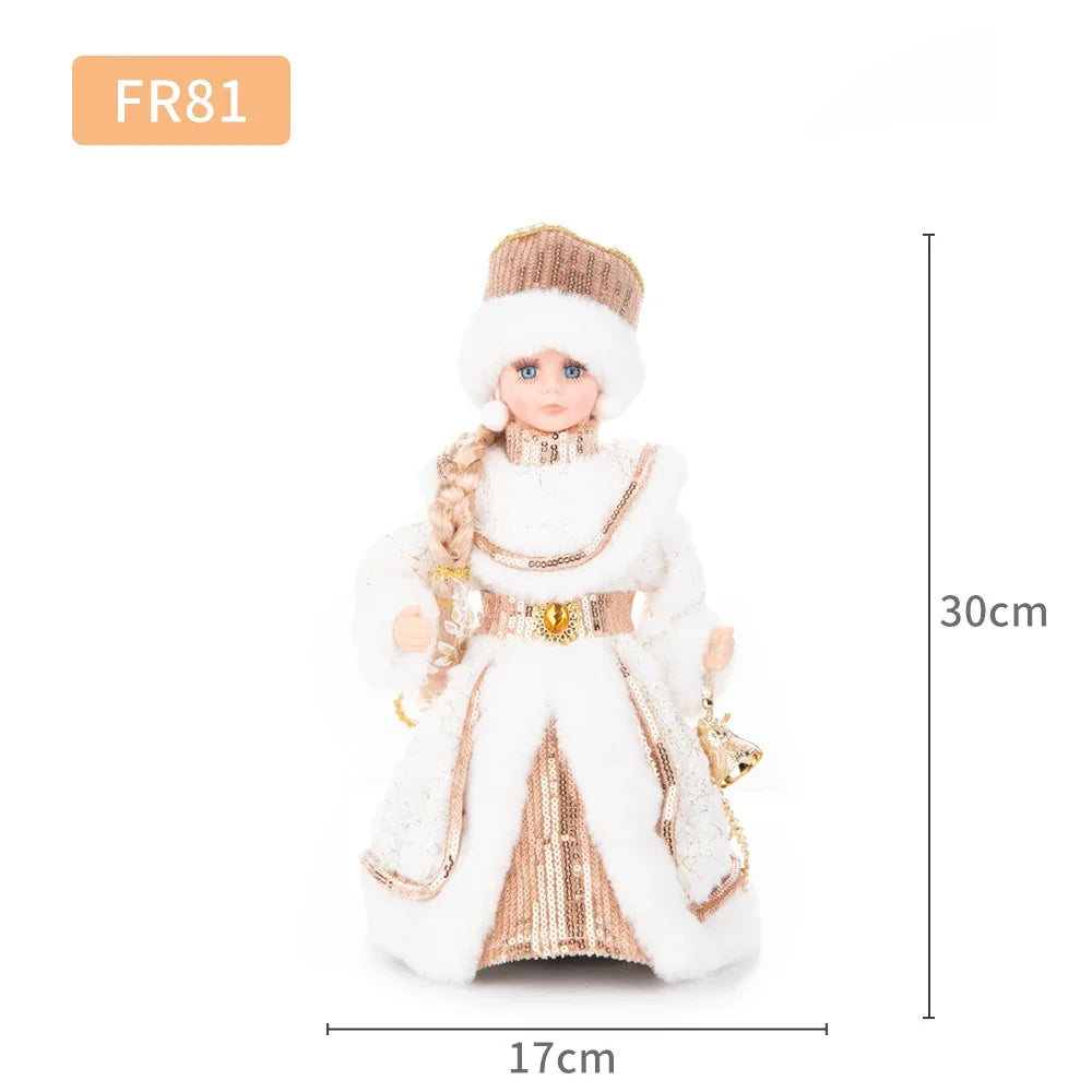 Natal Papai Noel Menino Menina Russa Música Eletrônica Ornamentos Decoração Natal