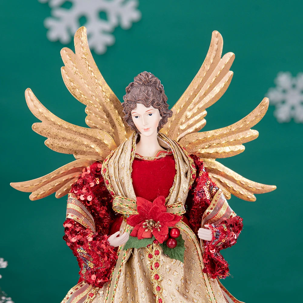 Anjo Enfeite Decoração De luxo Arvore de Natal 42 cm Arvore de Natal