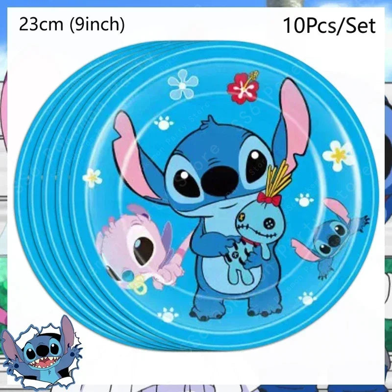 60 itens para festa de aniversário, incluindo copos, pratos e guardanapos para decoração