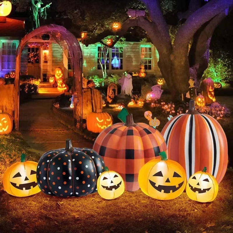 Decoração infláveis para ambientes externos de Halloween, decoração abóboras