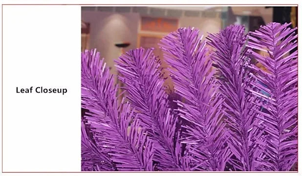 Árvore de Natal roxo premium de 5 metros, árvore de Natal artificial de PVC, (roxo, 5 Metros)