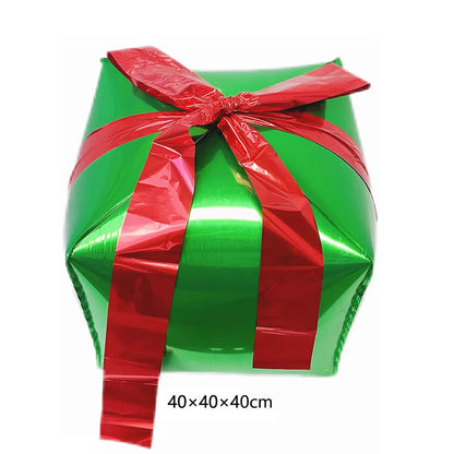 Kit de Balões de Natal, Decoração de Natal com Papai Noel e Boneco de Neve e Presente