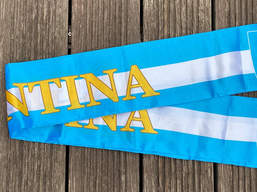 Cachecol de futebol da Copa do Mundo, presente íntimo lenço de futebol para exterior