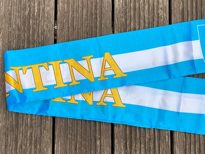 Cachecol de futebol da Copa do Mundo, presente íntimo lenço de futebol para exterior