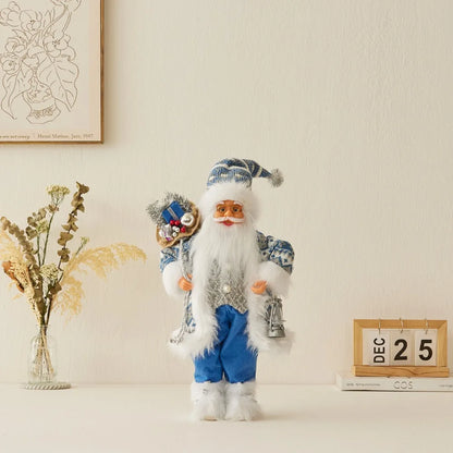 Boneco de Papai Noel - Decoração mesa Natal, estatuetas de Papai Noel, em pé, Papai Noel