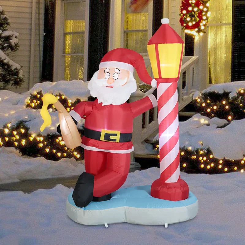Decorações infláveis de Natal para quintal com mina de areia de 6 pés, decoração inflável