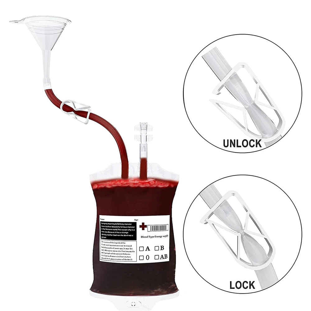 Sacos Sangue Halloween 10 Peças Saco de Sangue Halloween Sacos Sangue Reutilizáveis