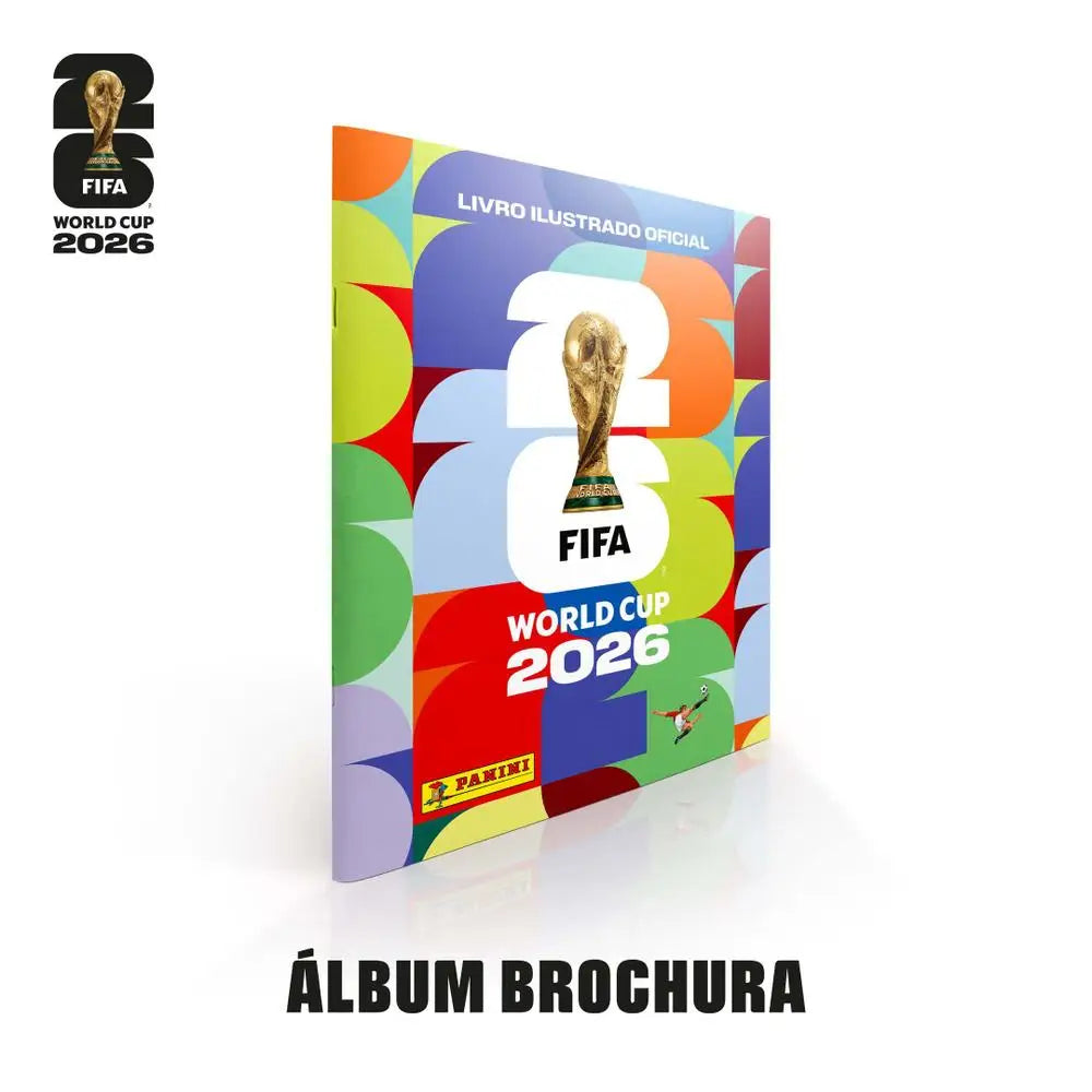 Álbum Oficial Copa do Mundo 2026 Capa Brochura Panini e Álbum de Figurinhas Brochura
