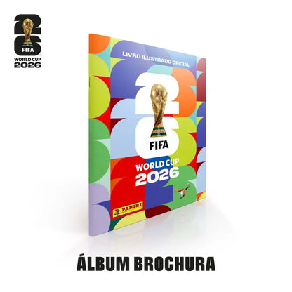 Álbum Oficial Copa do Mundo 2026 Capa Brochura Panini e Álbum de Figurinhas Brochura