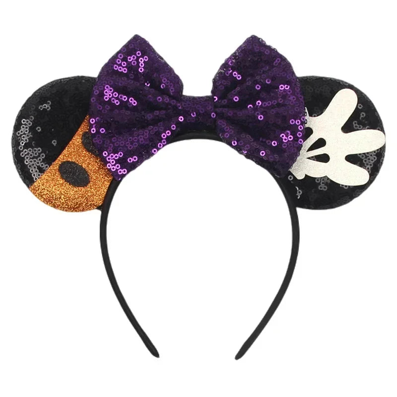 Tiaras Acessórios Disney Conjunto de 1 tiaras com orelhas rato para o Halloween, lantejoulas