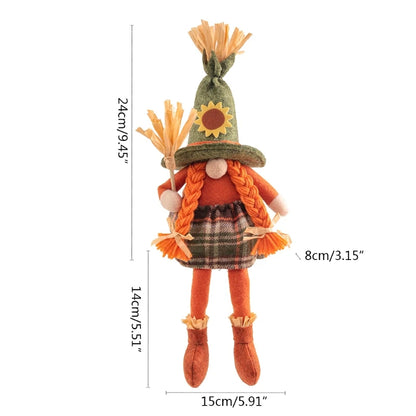 1 Peças Festa Junina decoração de anões de junino, boneca de gnomos de espantalho