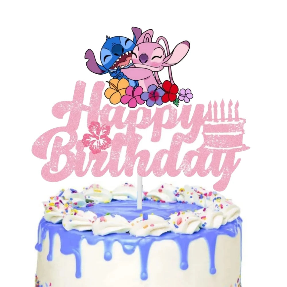 Topo bolo Lilo Stitch, 2 peças Stitch Topo, Decoração de bolos Stitch Crianças e Festa