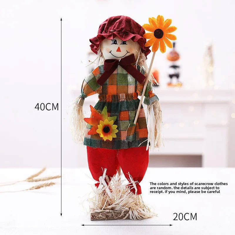 Kit Boneco Espantalho Decorativo para Festa Junina - Januário e Lindinha 40cm*20cm