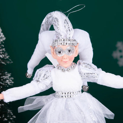 Fada do País das Maravilhas do Inverno de Natal, Grande - 45cm, Palhaço de Natal Decorativo