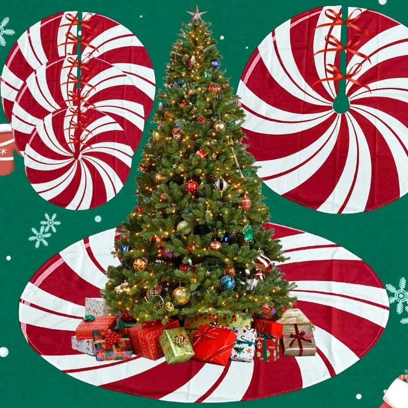 Saia para árvore de Natal, 75 até 122 cm, boneco de neve, rena, floco de neve, saia clássica